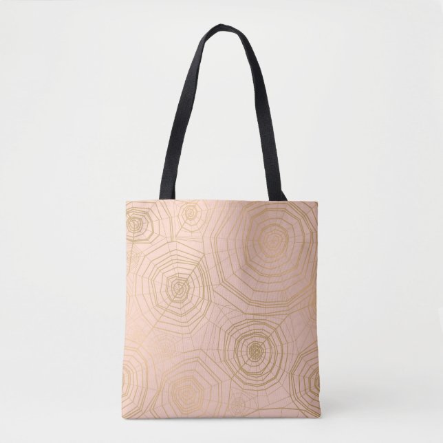 Tote Bag Toile d'araignée pastel : motif d'Halloween. (Devant)