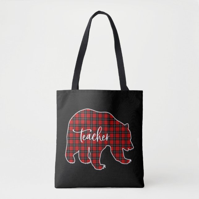Tote Bag Toile de l'enseignant de Noël pour femmes (Devant)