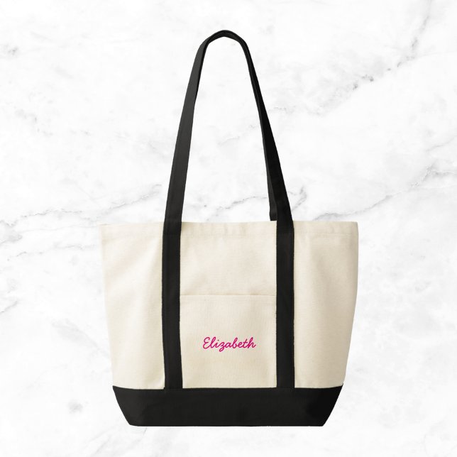Tote Bag Toile de nom personnalisée (Créateur téléchargé)