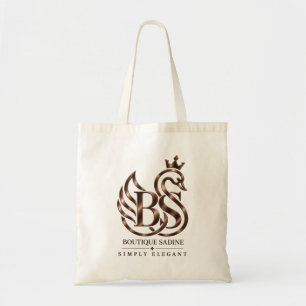 Tote Bag Toile élégante minimaliste en ligne d'art de cygne