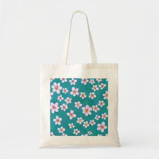 Tote Bag Toile en fleurs de cerisier éparpillé Fourre-tout