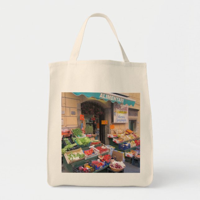Tote Bag Toile Fourre-tout--Marché italien (Devant)