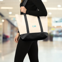 Toile monogramme minimaliste