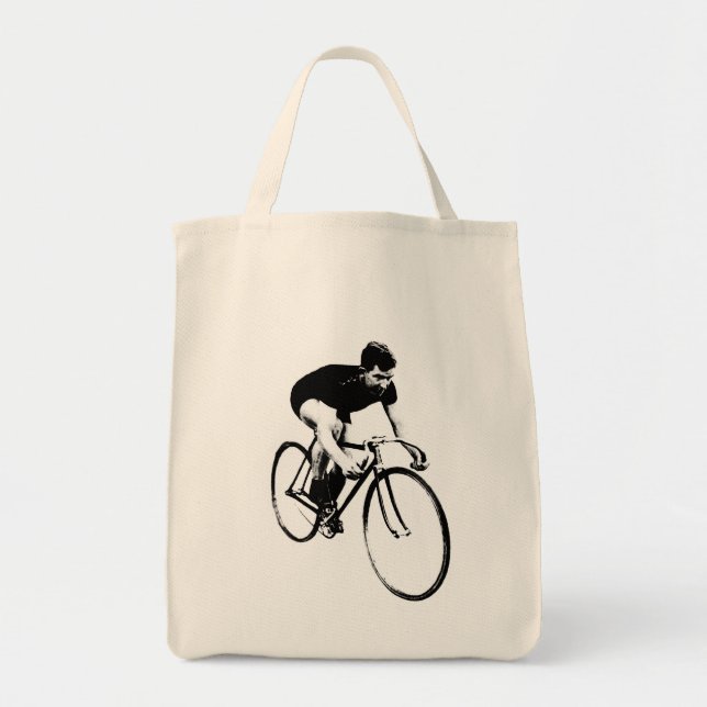 Tote Bag Toile vintage Fourre-tout de bicyclette (Devant)