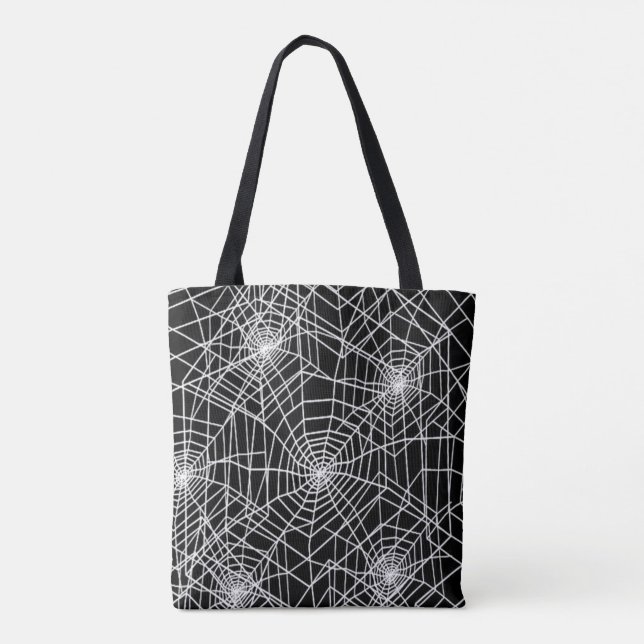 Tote Bag Toiles d'araignée éffrayantes fraîches (Dos)
