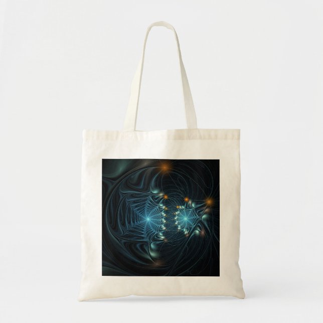 Tote Bag Toiles d'araignée métalliques (Devant)
