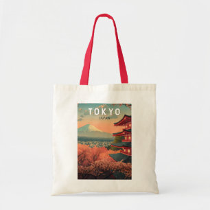 Tote Bag Tokyo Japon Voyage Art Vintage