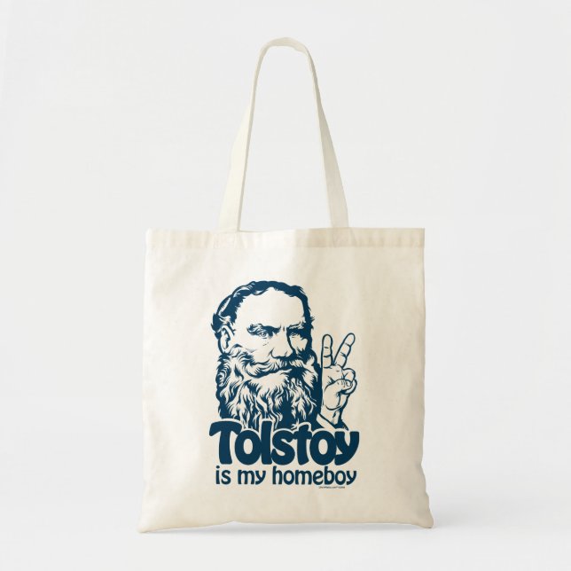 Tote Bag Tolstoy est mon Homeboy Fourre-tout (Devant)