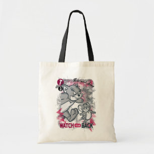 Tote Bag Tom et Jerry observent votre dos
