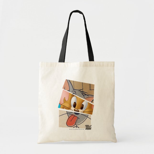 Tote Bag Tom Et Jerry | Tom Et Jerry Mashup (Devant)