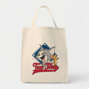 Tote Bag Tom Et Jerry   Tom Et Jerry Sur Diamant De Basebal