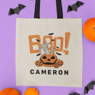 Tote Bag Tom & Jerry   Happy Halloween Boo