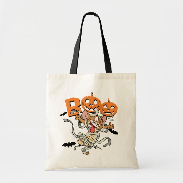Tote Bag Tom & Jerry | Jerry est si effrayant (Devant)