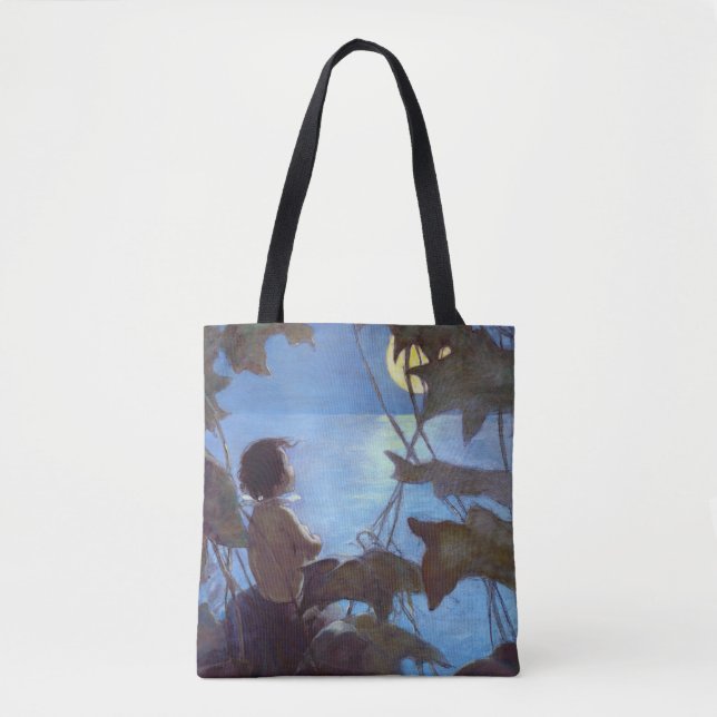 Tote Bag Tom regarde la lune, Jessie Willcox Smith (Devant)