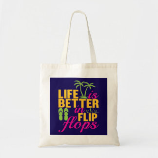 Tote Bag Tongs mignons à vie en art de mots