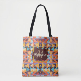 Tote Bag Tons Abstraits de Terre Lumineuse Sud-Ouest Fourre