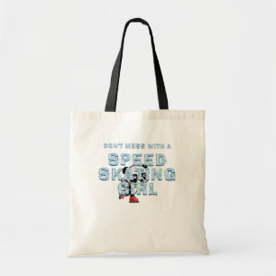 Tote Bag TOP Ne Touchez Pas à une Fille de Patinage de Vite