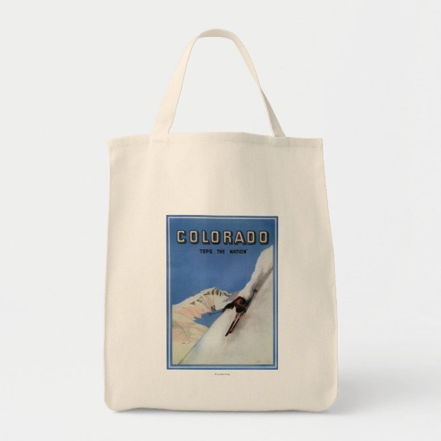 Tote Bag Top the Nation - Affiche promotionnelle sur le ski (Devant)