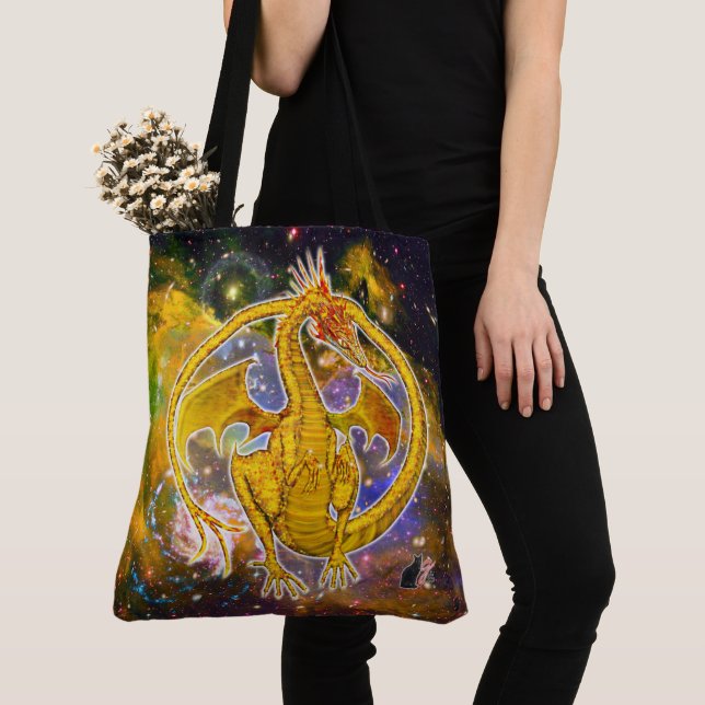 Tote Bag Topaze Dragon Cosmique (De près)