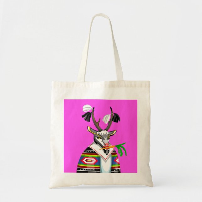 Tote Bag Torba cu capra cu morcov (Devant)