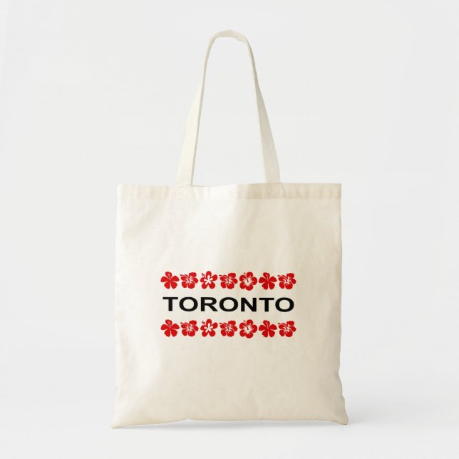 Tote Bag Toronto Red Aloha Bands couleur claire (Devant)