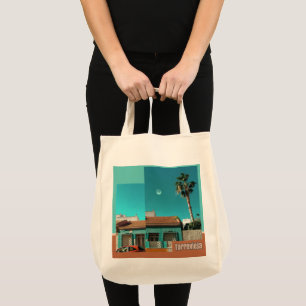 Tote Bag Torrevieja en Orange et Turquoise