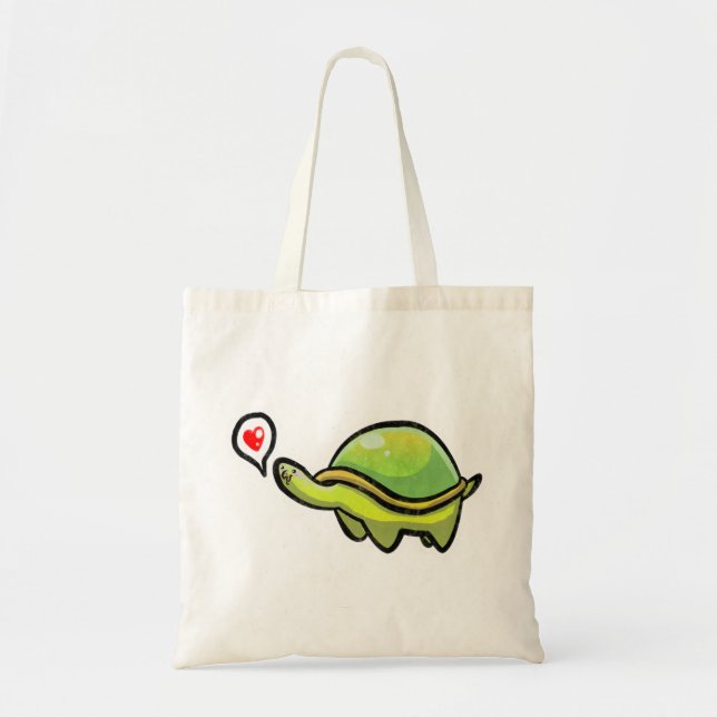 Tote Bag Tortue d'amour (Devant)