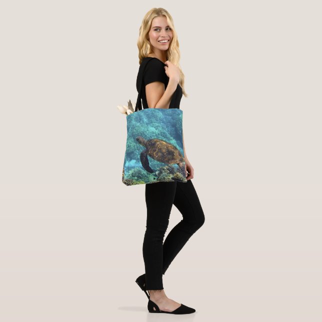 Tote Bag tortue de mer (Sur le modèle)