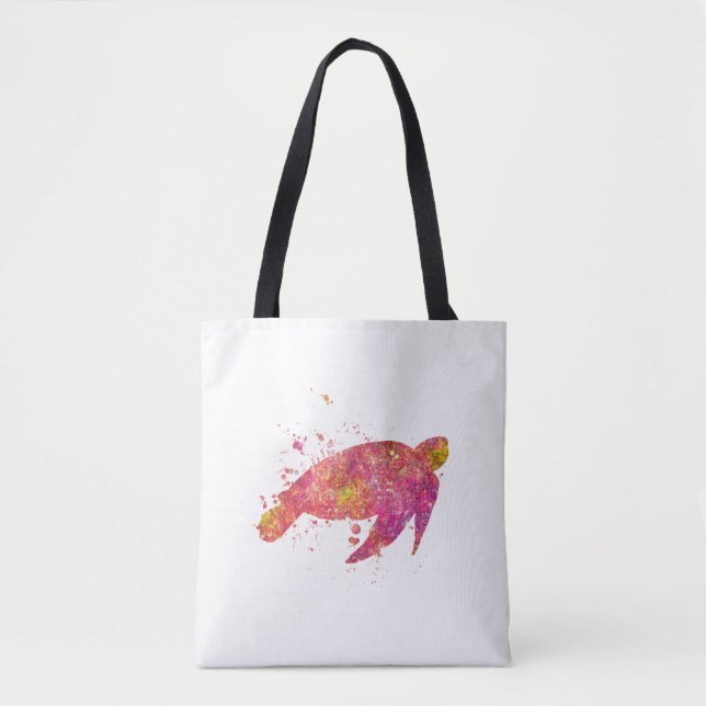 Tote Bag Tortue de Mer Ocean Mer Vie Marine Nature Monde Te (Devant)