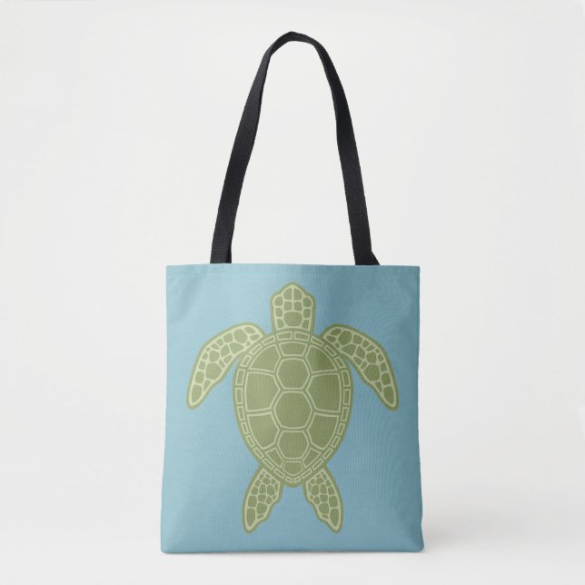Tote Bag Tortue de mer verte (Devant)