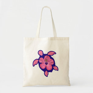 Tote Bag Tortue et ketmie hawaïennes de Honu