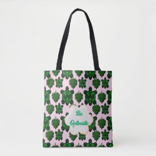 Tote Bag Tortue mignonne personnalisée laisse un motif tran