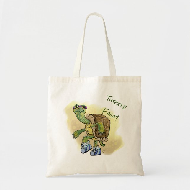 Tote Bag Tortue Rapide ! (Devant)