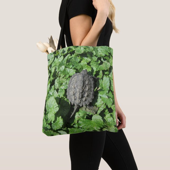Tote Bag Tortue Vorace Bébé (De près)