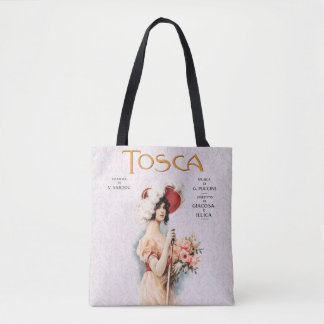 Tote Bag Tosca Opera Vintage - Puccini Opera Poster Design