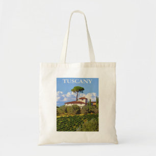 Tote Bag Toscane Italie Affiche du Vintage voyage italien d