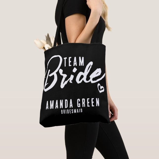 Tote Bag Tot De Groupe D'Épouses Blanches Et Noires Personn (De près)