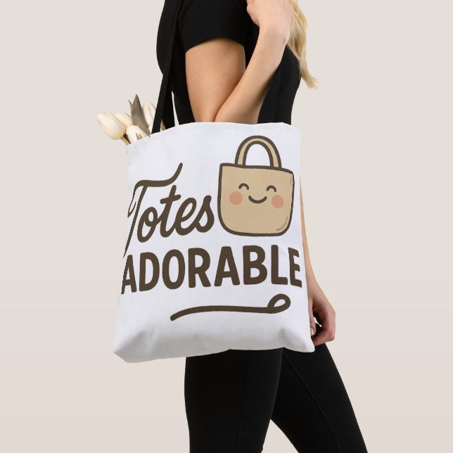 Tote Bag Totalement Adorable (De près)