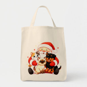 Tote Bag Totalement câlin : l'équipe de câlins du Père Noël