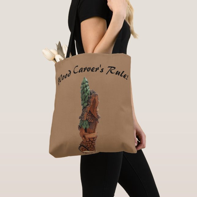 Tote Bag Tote de conception entièrement imprimée Fourre-tou (De près)