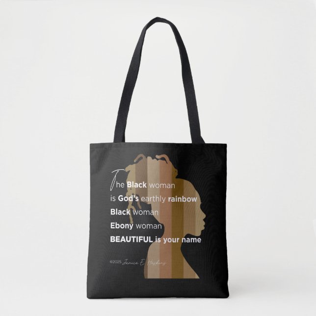 Tote Bag Tote "Ebony Woman" (Devant)