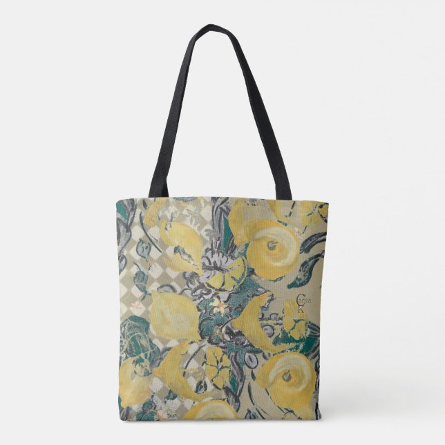 Tote Bag Totebag Shoppingväska Citron (Dos)