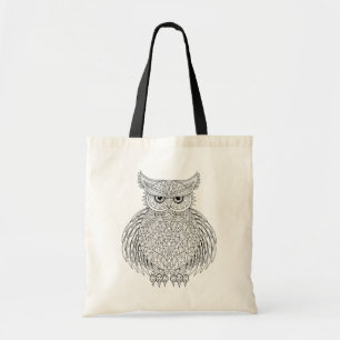 Tote Bag Totem inspiré d'oiseau de hibou