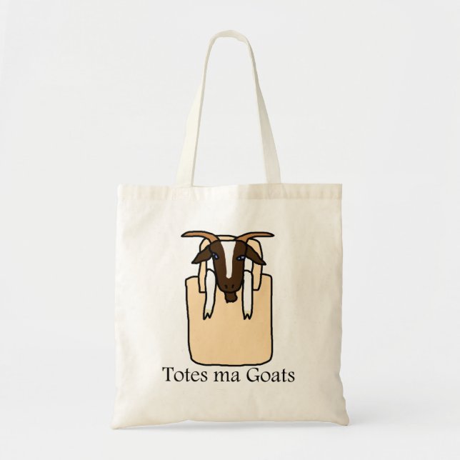 Tote Bag Totes des chèvres de mA (avec le texte) (Devant)