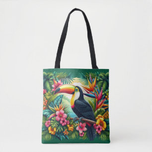 Tote Bag Toucan tropical/oiseau Toucan de la jungle