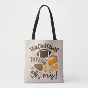 Tote Bag Touchdowns Turquie & tarte   Oh, mon