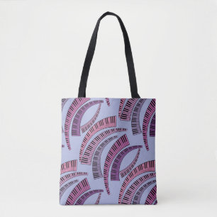 Tote Bag Touches de piano courbes