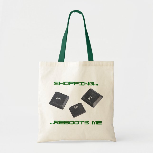 Tote Bag Touches de redémarrage de l'ordinateur (Devant)