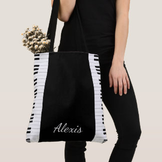 Tote Bag Touches et nom du piano