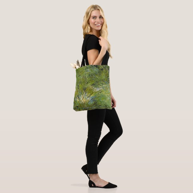 Tote Bag Touffes d'Herbe par Vincent van Gogh (Sur le modèle)